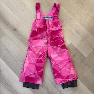 Pink Kids Snow Bib 2T